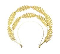 Diademas únicas de hojas de diosas doradas, adorno para el pelo, coronas, postizo de pelo para mujeres y eventos de disfraces