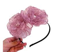 Diademas vintage de encaje floral de malla para el pelo, accesorios para fotos dulces, accesorios para el cabello hechos a mano, accesorios para el cabello para mujeres, diademas de encaje hechas a