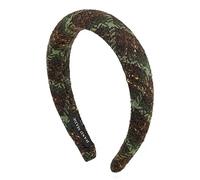 Diademas vintage para mujer, diadema de esponja, diadema para el pelo (verde)