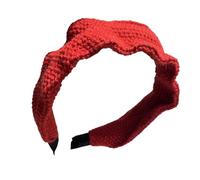 Diademas y aros para el cabello de moda, lindos accesorios para el cabello - Diademas suaves de moda para mujer | Aros para el cabello Elegante color rojo festivo Ajuste cómodo y seguro para uso diari