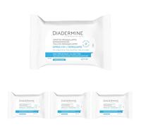 Diadermine - Toallitas desmaquillantes Express 3-en-1 40 toallitas. (Paquete de 4)