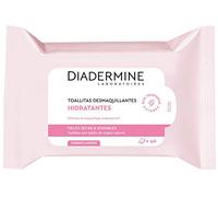 Diadermine - Toallitas Desmaquillantes Hidratantes, 25 uds, para pieles secas y sensibles, eliminan el maquillaje eficazmente e hidratan la piel