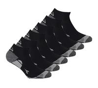 Diadora 6 pares de calcetines técnicos multideporte, calcetines tobilleros unisex, para gimnasio, running, running., 6 pares negros, 35-38 Corto