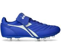 Diadora - Bota de fútbol Brasil LT T MDPU FG, Unisex, White-Blue, 9,5 UK