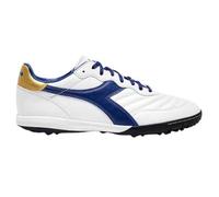 Diadora Brasil 2 R Tfr, Zapatillas de fútbol Hombre, White Mazarine Blue Gold, 38.5 EU