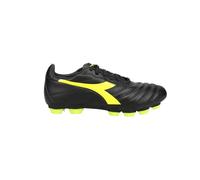 Diadora Brasil Elite 2 Lt LPU - Tacos de fútbol para niños, suelo firme, color azul, Negro -, 4 Big Kid
