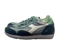 Diadora Equipe H Dirty Stone Wash EVO Zapatillas Unisex Gris Pizarra Verde, Gris Pizarra, 40 EU