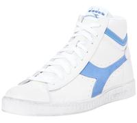 Diadora Game L High Waxed Suede Pop, Zapatillas de Gimnasio Unisex Adulto, White Blue Bleached Denim, 47 EU