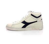 Diadora Game L High Waxed, Zapatillas de Gimnasia, Unisex adulto, White Blue Mar Caspio, 46 EU