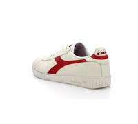 Diadora Game L Low Waxed, Sneakers, Unisex adulto, Blanco White Red Pepper, 40 EU