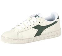 Diadora Game L Low Waxed, Sneakers, Unisex adulto, Blanco White Fogliage, 42.5 EU
