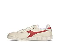 Diadora Game L Low Waxed, Sneakers, Unisex adulto, Blanco White Red, 39 EU