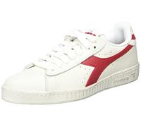 Diadora Game L Low Waxed, Sneakers, Unisex adulto, Blanco White Red Pepper, 41 EU