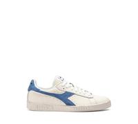 Diadora Game L Low Waxed Suede Pop, Zapatillas de Gimnasio Unisex Adulto, White Blue Bleached Denim, 36 EU