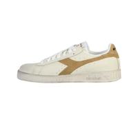 Diadora Game L Low Waxed Suede Pop, Zapatillas de Gimnasio Unisex Adulto, White Leche, 44 EU