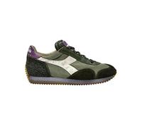 Diadora Heritage Zapatillas Equipe Dirty SW Evo 181251 Sneaker Casual Hombre Lona Blanco, Verde, 43 EU