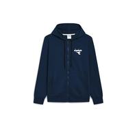 Diadora Hoodie FZ ESS. Sports Sudadera con Capucha, Azul Turquesa, M para Hombre