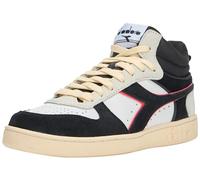 Diadora Magic Basket Demi Cut Suede Leather, Zapatillas de Gimnasio Unisex Adulto, Blanco, 43 EU