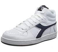 Diadora Magic Basket Demi Icona, Zapatillas de Gimnasio Unisex Adulto, White Blue Caspian Sea, 42 EU