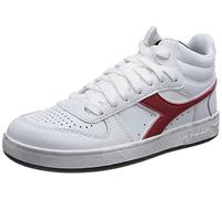 Diadora Magic Basket Demi Icona, Zapatillas de Gimnasio Unisex Adulto, White Chili Pepper, 45 EU