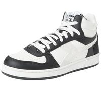 Diadora Magic Basket Demi Reptile Wn, Zapatillas de Gimnasio Mujer, Blanco y Negro, 36.5 EU