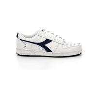 Diadora Magic Basket Low Icona, Zapatillas Unisex Adulto, Blanco White Blue Caspian Sea, 42 EU