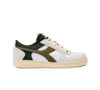 Diadora Magic Basket Low Suede Leather, Zapatillas de Gimnasio Unisex Adulto, Color Blanco, 42 EU