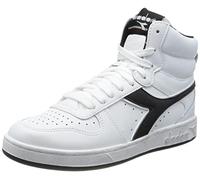 Diadora Magic Basket Mid Icona, Zapatillas Bajas Unisex Adulto, White White White Black, 36.5 EU