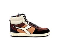 Diadora Magic Basket Mid Twin - Zapatillas de Deporte Unisex para Adultos, Negro/Naranja Burnt, 45.5 EU, Black Orange Burnt, 45.5 EU