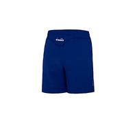 Diadora Pantalones Cortos Court para niño, Azul Oscuro, Blanco, S
