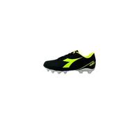 Diadora Pichichi 6 Mg14, Zapatillas de fútbol Hombre, Black Yellow FL DD White, 42.5 EU