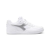 Diadora Raptor Low Moon Wn - Tenis de Gimnasia para Mujer, Blanco y Plateado, 40 EU