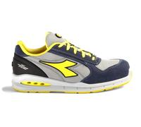 Diadora Run Airbox, Zapato Hombre, Negro y Amarillo, 45 EU