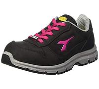 DIADORA Run II Low S3 SRC ESD, Zapatillas Deportivas Hombre, Black/Fucsia Red, 41 EU