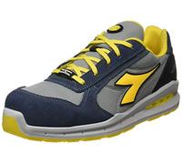 Diadora Run Net AIRBOX Low S1P SRC, Zapatillas Deportivas Hombre, Black/Anthracite, 41 EU