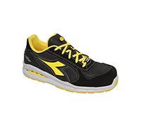 Diadora Run Net AIRBOX Low S1P SRC, Zapatillas Deportivas Hombre, Black/Anthracite, 43 EU