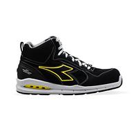 DIADORA Run Net AIRBOX Mid S3 SRC, Zapatillas Deportivas Hombre, Black/Black, 44 EU