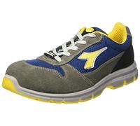 Diadora Run Textile Low S1p, Zapatos de Trabajo Unisex Adulto, Gris (Grigio Castello/BLU Insegna), 45 EU