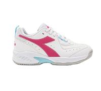 Diadora S. Challenge 5 SL JR Zapatos de Tenis Niña Blanco Rosa, Blanco y rosa., 38 EU