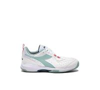 Diadora S. Challenge 5W SL Clay, Zapatos de Tenis Mujer, White Surf Spray Legion Blue, 40 EU