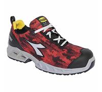 DIADORA Shark Stable Impact Low S1P SRC ESD, Zapatillas Unisex Adulto, Black/Red, 41 EU