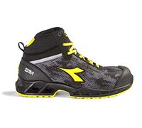DIADORA Shark Stable Impact Mid S3 SRC ESD, Botas Unisex Adulto, Black/Gray, 44 EU