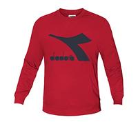Diadora - Sudadera Sweatshirt Crew Logo CHROMIA para hombre, Tango Red, M