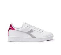 Diadora Torneo Wn, Zapatillas de Gimnasio Mujer, Blanco Silver Fucsia Red, 37 EU