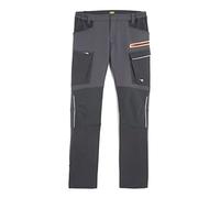 Diadora Utility Pantalon de Travail Multi-matières Hybrid Cargo - Noir/Gris S - 38/40 - Vêtement de Travail