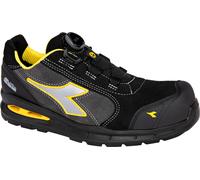 Diadora Utility Run A.Box Master Boa Low S3S, calzado de segurid 43 EU male Negro/Gris Oscuro/Amarillo