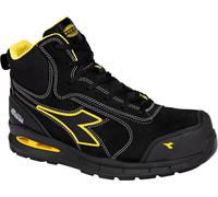 Diadora Utility Run A.Box Master Mid S3S, botas de seguridad 43 EU male Negro/Amarillo