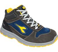 Diadora Utility Run Mid S3S, botas de seguridad unisex 43 EU female Gris Oscuro/Azul Oscuro/Amarillo