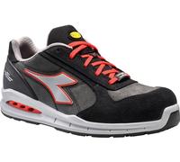 Diadora Utility Run Net AB Low S3S, calzado de seguridad unisex 47 EU male Gris Oscuro/Gris/Rojo
