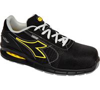 Diadora Utility Run Net AB MTX Low S3S, calzado de seguridad uni 43 EU female Negro/Amarillo